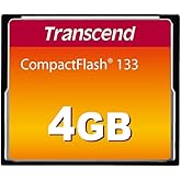 Transcend 4GB CompactFlash CF Memory Card, Up to 50MB/s, MLC, DSLR Camera | Ultra DMA transfer mode 4 (UDMA 4), ECC Support