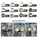 Partm Retractable Jeans Button Adjustable Extended Button for Extension Waist Buttons