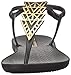 Ipanema Women's Deco Flat Sandal, Black/Gold, 9 M US