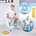 GPCT [Portable] 3-in-1 Kids Toddlers Potty Training Seat W/Step Stool. Sturdy, Comfortable, Safe, Built in Non-Slip Steps W/Anti-Slip Pads. Excellent Potty Seat Step Trainer- Boys/Girls/Baby- Blue