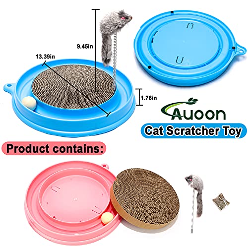 AUOON Cat Scratcher Toy, Cat Toy, Scratch Pad,Post Pad Interactive