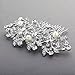 Mariell Vintage Floral Pearl and Crystal Bridal Hair Comb for Weddings or Prom