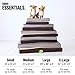 BarkBox Medium Gray 3 Inch Tall Pressure-Relief Orthopedic Memory Foam Dog Bed or Crate/Kennel Mat – Removable Washable Fleece Cover – Free Surprisethumb 2