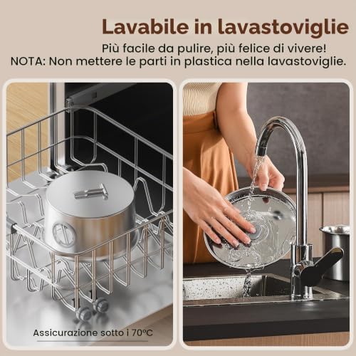 Fontanella Per Gatti Acciaio Inox: 2.6L Fontana per Gatto - Automatico Fontanella Gatto - Super Silenzioso Dispenser Acqua Gatti