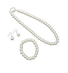tenghong2021 Fashion Classic Faux Pearl Jewelry Set