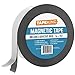 Tape King Flexible Magnetic Tape, 1-Inch x 15 Feet - Thicker and Stronger Adhesive Back Magnet Strip for White Board, Dry Erase, Automotive, Fridge - Black