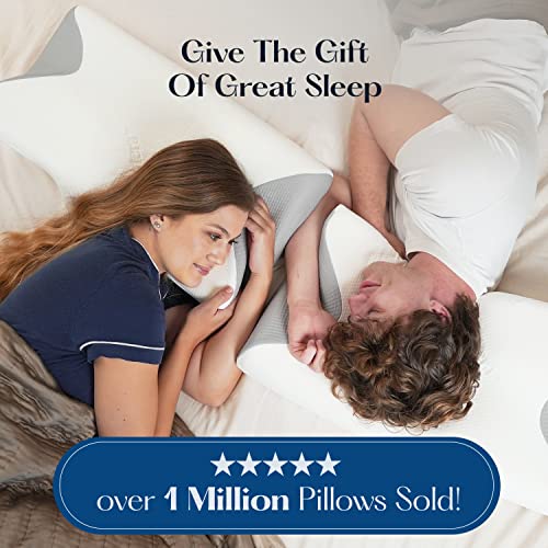 SUTERA Contour Memory Foam Pillow for Sleeping, Orthopedic Cervical