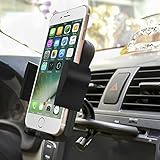 Car Mount, Patea Universal Car Phone Holder Quick Release Button 360° Rotating CD Slot Phone Cradle Holder,phone mount holder for iPhone 7,7 Plus,6, Samsung S7,and other Smartphones car mount holder