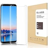 Samsung Galaxy S8 Plus Tempered Glass Screen Protector , Wtbne - [Case Friendly][9H Hardness][HD - Clear][3D Curved] film Glass Screen Protector for Samsung Galaxy S8 Plus