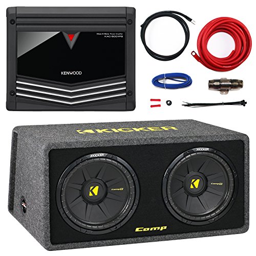 Buy Car Sub And Amp Combo Kicker 12" 1200 Watt Dual Loaded Car Audio