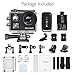 AKASO [UPGRADED] V50 Native 4K/30fps 20MP WiFi Action Camera with EIS, 30m Waterproof Camera with Remote Control, 170 Degree Wide Angle, 2 Rechargeable Batteries and Mounting Accessories Kit