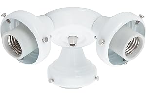Hunter Fan Company, 99135, Three-Light White Fitter