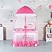 BABY JOY 4 in 1 Pack and Play with Adjustable Net, Portable Nursery Center Playard with Bassinet, Changing Table, Infant Baby Playard with Music Player, Carrying Bag