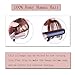 Clip In Bangs 100% Remy Human Hair Extensions One Piece front Neat Fringe Hand Tied Straight Bangs Clip On Hairpiece With Temples For Women #4 Medium Brown 25g
