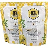 Your Natural Planet (Now Beesworks 1lb White Beeswax Pellets 2 Pack (2-1lb Packages)-Cosmetic Grade All Natural White Beeswax Pellets.