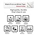 Compatible Industrial Dymo Rhino Permanent Vinyl 18444 Labels Tape, for DYMO Rhino 4200,5000,5200,6000,RhinoPro Label Maker, Industrial LabelWriter, Black on White, 1/2