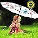 Monstleo Inverted Umbrella,Double Layer Reverse Umbrella for Car and Outdoor Use by, Windproof UV Protection Big Straight Umbrella with C-Shaped Handle and Carrying Bag (Pink)