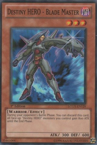 Yu-Gi-Oh! - Destiny HERO - Blade Master (LCGX-EN129) - Legendary Collection 2 - 1st Edition - Common