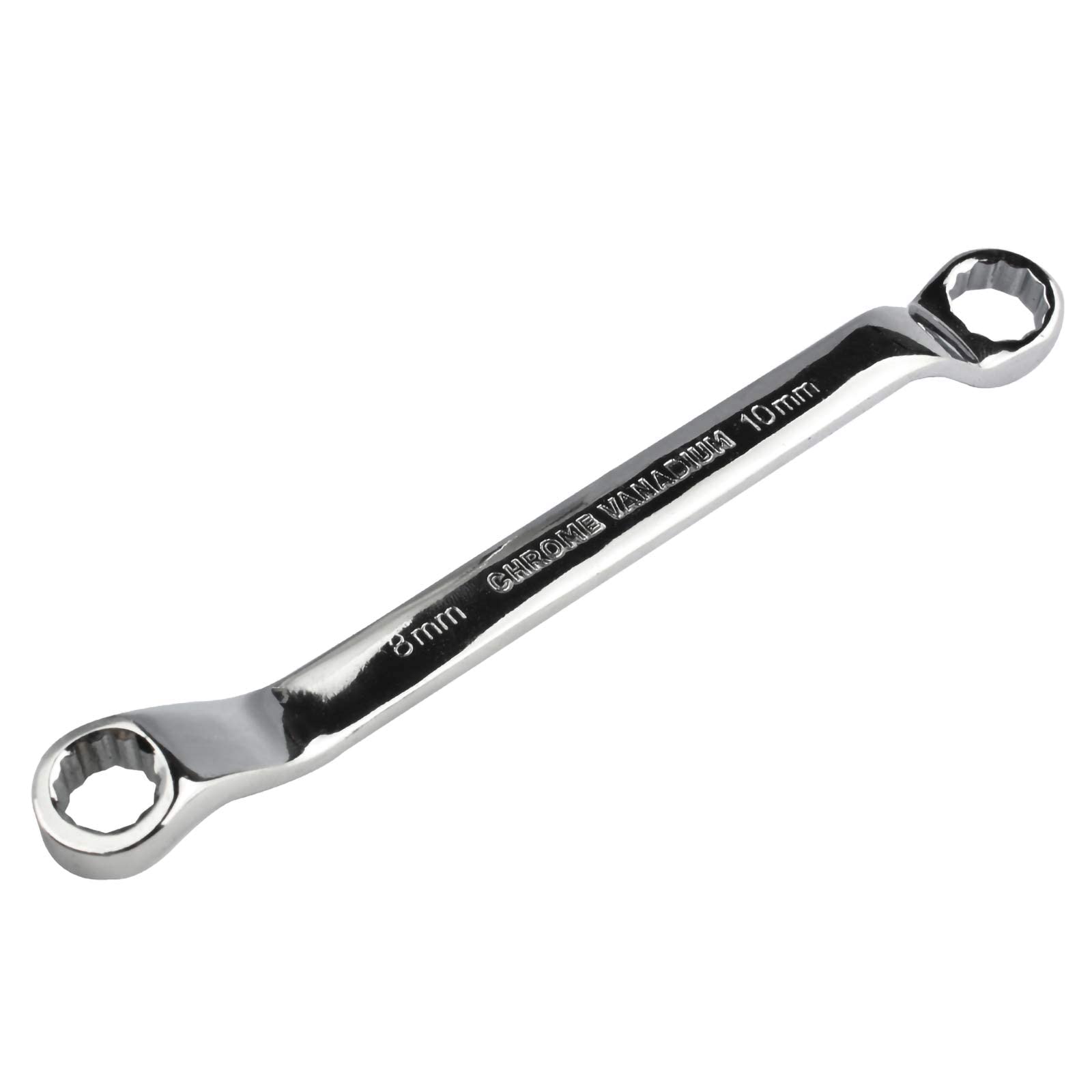 Larcele Double Ring Spanner 12 Point Offset Double Box End Wrench Metric, STBS-02 (8-10mm)