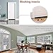 MAGZO Upgraded Door Weather Seal, 2 Inch Width X 39 Inch Length Under Door Sweep Door Weather Stripping Bottom Door Draft Blocker Under Door Strip Noise Stopper(Black)