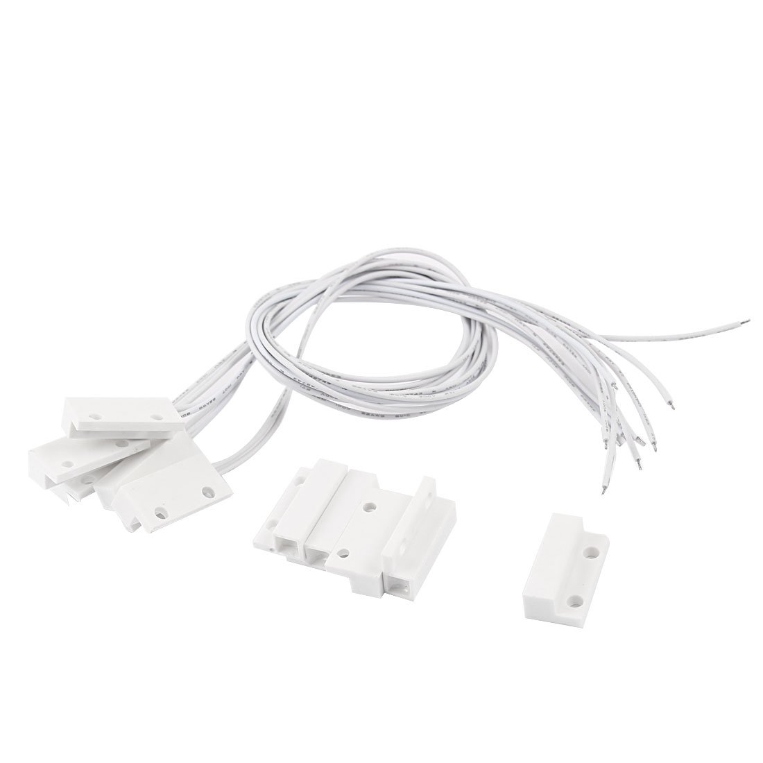 sourcing map 5 Pcs Door Window Magnetic Switch Home Alarm Security System NC Normally Close