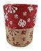 3Cats Designs Christmas Holiday Burlap Ribbon with Wired Edge - Decorate Wreaths, Gift Wrap, Christmas Tree, Bows, DIY Craft Projects - 2 Rolls, Each 2.5 Wide x 10 Yards Long