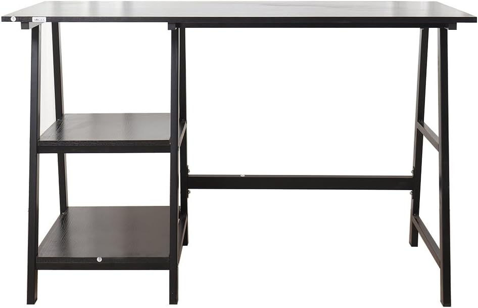 Sogesfurniture Folding Table, Office Study Desk, Workstation Dining Table, No Installation Needed, 80x40x75cm, Teak&Nero BHEU LP AC5YB 8040 - View #6