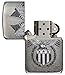 Zippo 1941 Replica Eagle & Flag Pocket Lighter, Brushed Chrome