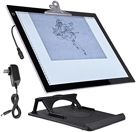19" LED Artist Stencil Board Tattoo Drafting Drawing Tracing Table Display Light Box Pad