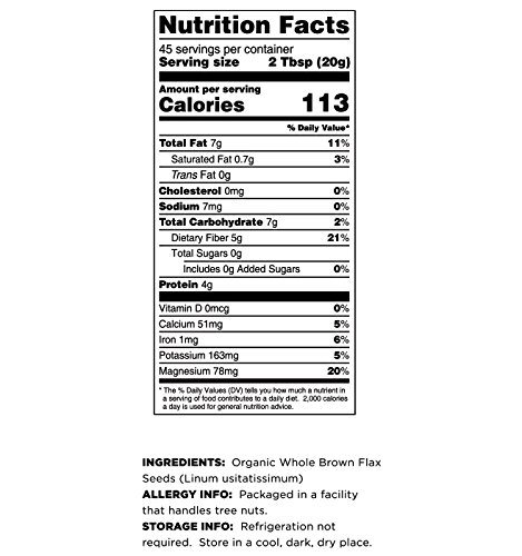 Terrasoul Superfoods Organic Brown Flax Seeds, 2 Pound - Image 5