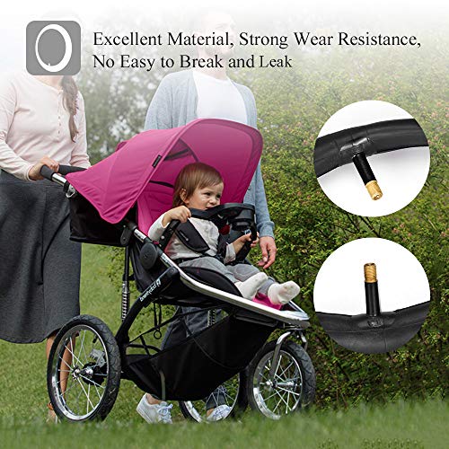 image for Jolik [2 Pack] 12.5'' x 1.75/2.15 Stroller Inner Tube, 2 Plastic Tire 