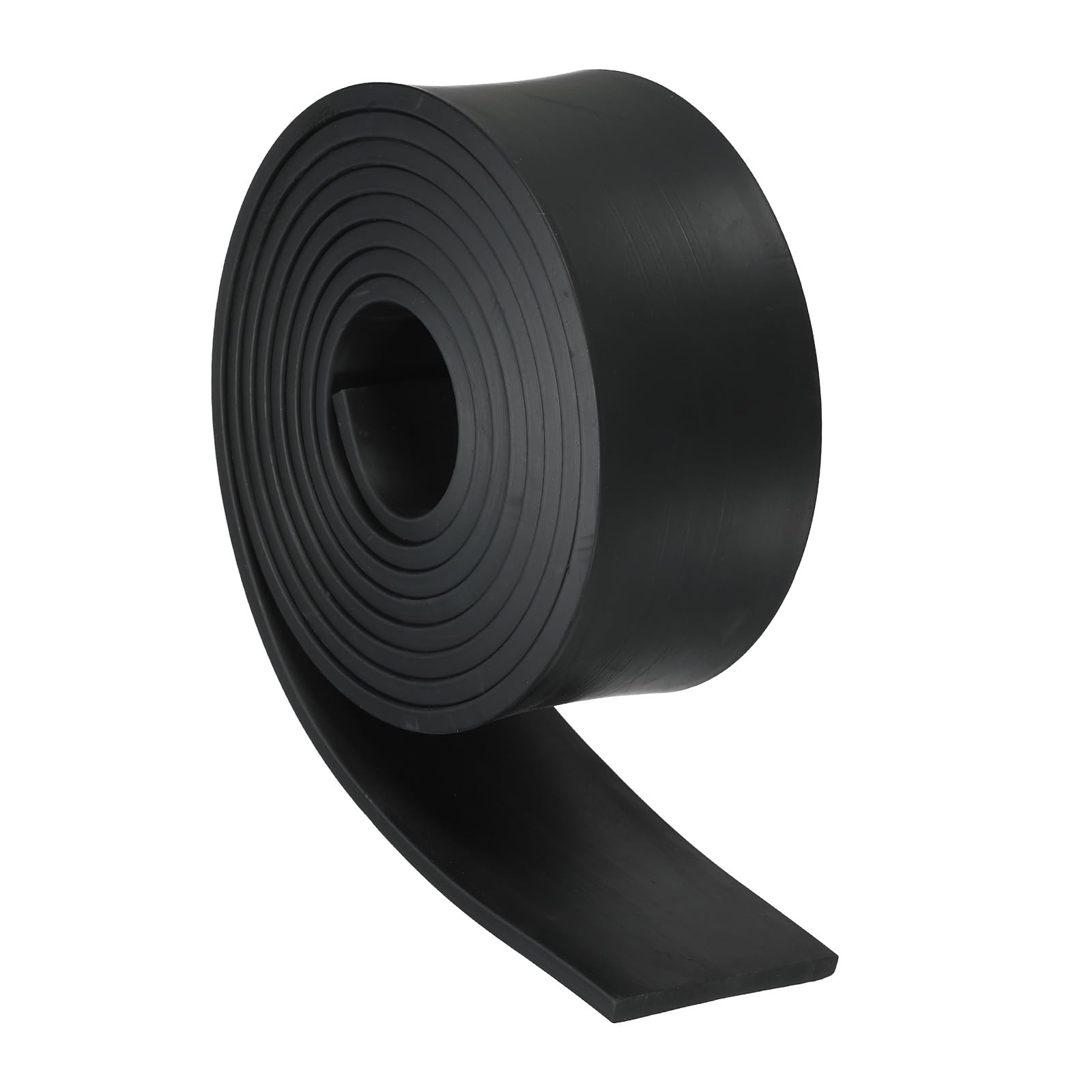 PATIKIL Rubber Strips, 3/16" Thick x 2" Wide x 10' Long Neoprene Rubber Sheets Solid Rubber Rolls for DIY Gasket Flooring Weather Stripping