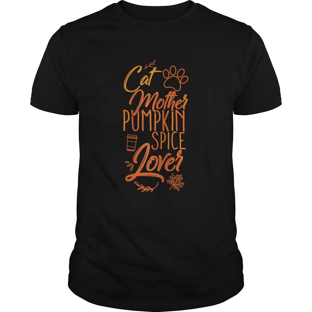  Cat Mother Pumpkin Spice Lover Mom Girls Gifts Cats Fall Top Tshirt T- Shirt For ,