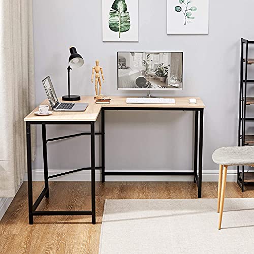 Aingoo L Shaped Corner Desk Office Desk for Home Work Desk Large
