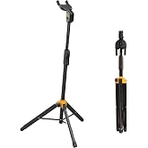 GHOSTFIRE Guitar Display Rack Fit Electric Guitar/Bass/Acoustic, GBS-8 | AutoGrip Guitar Stand Foldable Guitar Display Rack, Non-slip Alloy Bracket Support up to 44 Pounds