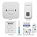 PECHAM Wireless Doorbell Kit - 1000ft(300m) Long Range Wireless Remote Control, 55 Chimes & LED Indicator - White