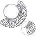 Chuangdi Ring Mandrel Sizer with Ring Gauges Sizer Finger Ring Sizer Measuring Tool