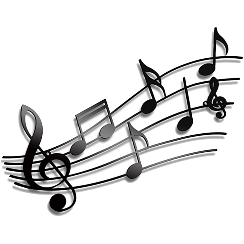 ifundom Music Note Wall Decor Musical Sign Wall Hanging Ornament for Home Gallery Bar Party Living Room Bedroom Office Decoration