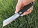 TACTICAL GEARZ Black Titanium (TiN) Stainless Steel EDC Folding Knife w/Sheath! Ball Bearing System, Polished D2 Steel! (Rouge S)