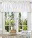 Ellis Curtain Stacey Ruffled Swag, 60 x 38 in, White
