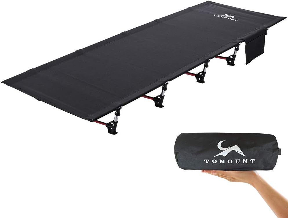 FreiZelt Camping Cot Folding Bed Lightweight Aluminum Poles 190x70cm