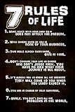 7 Rules of Life Poster | 18-Inches By 12-Inches | JSC114