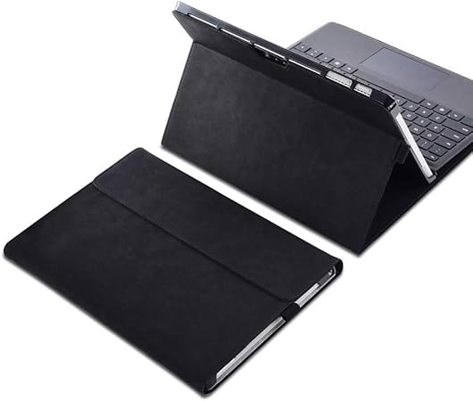 Amazon Com Xisiciao Protective Case For Surface Pro 7 Pro 6 Pro 5 Pro 4 With Pen Holder Multiple Angle Polyester Slim Light Shell Cover Compatible With Type Cover Keyboard 12 3 Black Computers Accessories