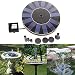 SHSYCER Solar Powered Bird Bath Water Fountain Solar Panel Kit Water Fountain Water Pump for Bird Bath Fish Tank Decorations Small Pond Pump Garden
