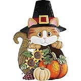 Harvest Pilgrim Cat Hanging Door Decor