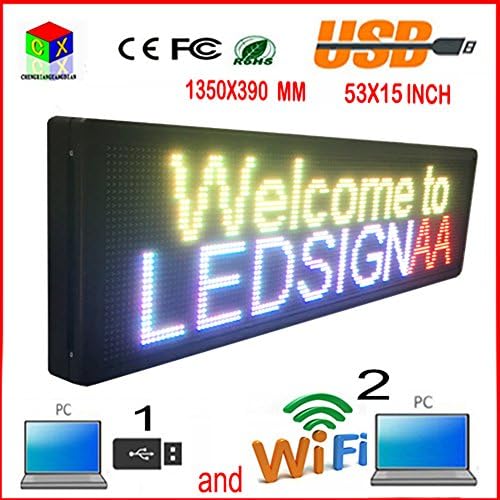 HD 15"x53" Led Display Outdoor p10 Screen Full-Color Rolling Screen Door Head Products on Sale for Any Language