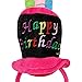 CTM Women's Blinking Light Happy Birthday Hat Headband, Multicolored