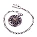 CredDeal Skeleton Pocket Watch Chain Mechanical Hand Wind Half Hunter Antique Look Value Quality PW001