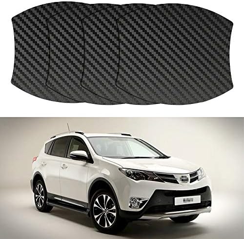 MLING 4 Pcs Magnetic Car Door Handle Insert Cover Anti Scratches Guard Paint Protector Compatible for RAV4