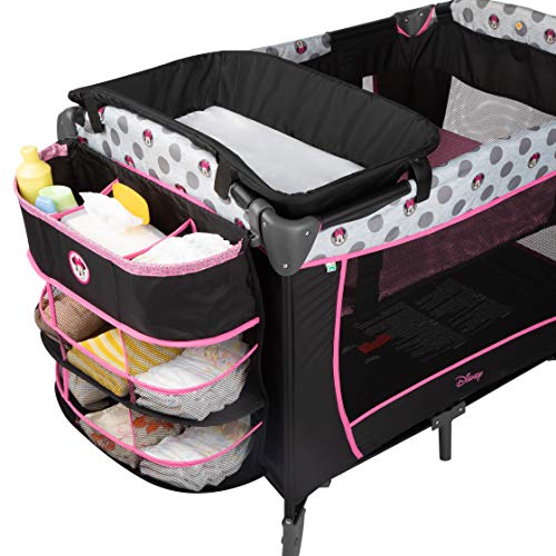 Disney Baby Sweet Wonder Play Yard with Newborn Bassinet, Minnie Garden Blooms